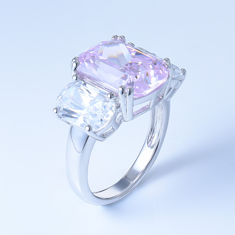 Three Stones Diamond Engagement Ring