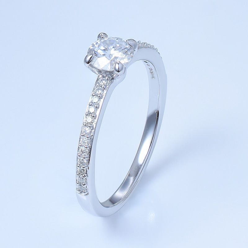 Pave Engagement Ring For Women