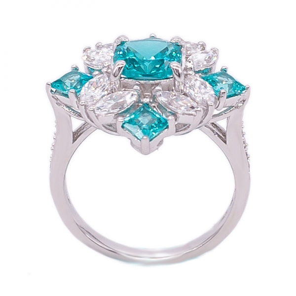 anello in argento sterling 925 speciale paraiba yag 