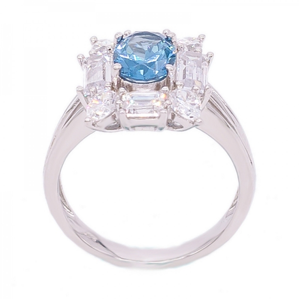 gioielli in nano diamante blu incastonati in argento sterling 925 