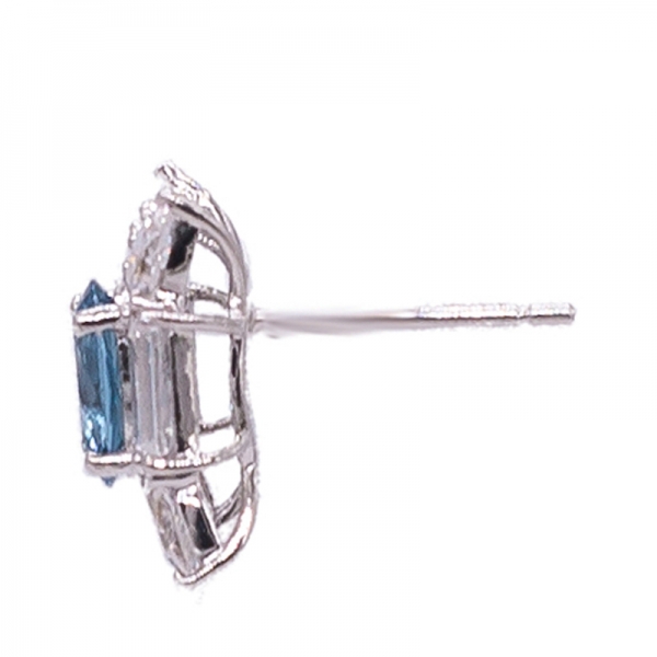 gioielli in nano diamante blu incastonati in argento sterling 925 