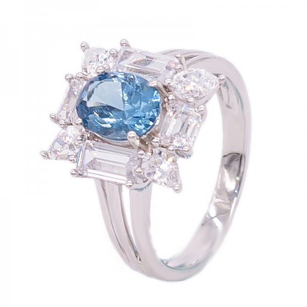 fantastico anello con diamante in argento 925 