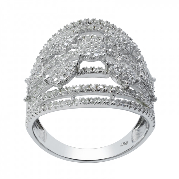 Elegante anello in argento 925 con paraiba 