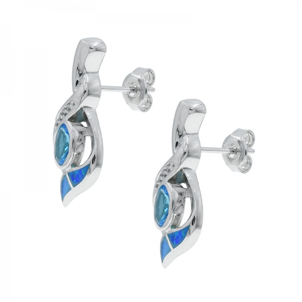 graziosi gioielli con orecchini in argento opale 925 