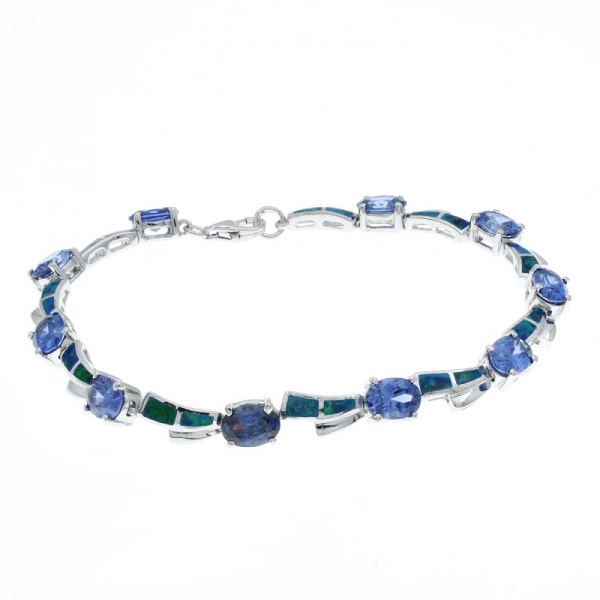 gioielli classici da braccialetto opale per donna 