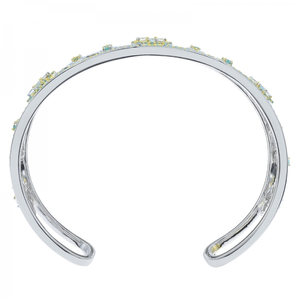 braccialetto in argento paraiba in placcatura bicolore 