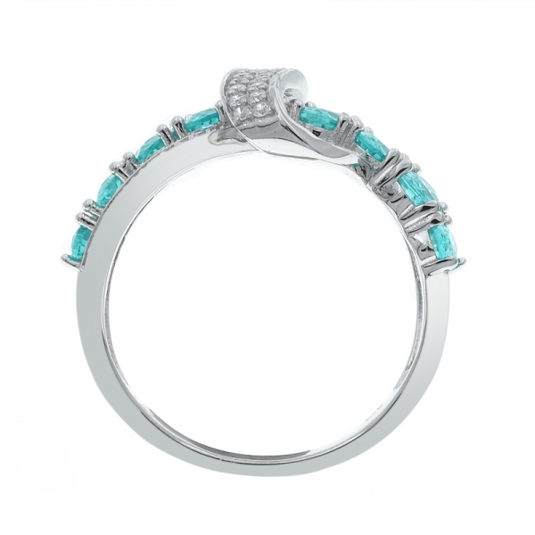 classico anello in argento intrecciato paraiba per donna 