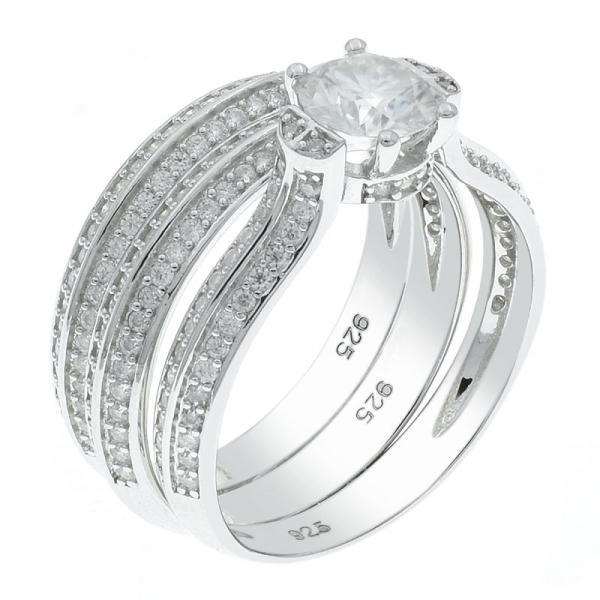 anello femminile staccabile alla moda in argento 925 