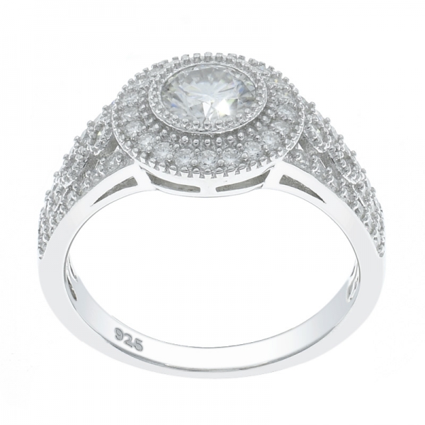anello vintage in argento 925 rodiato per donna 