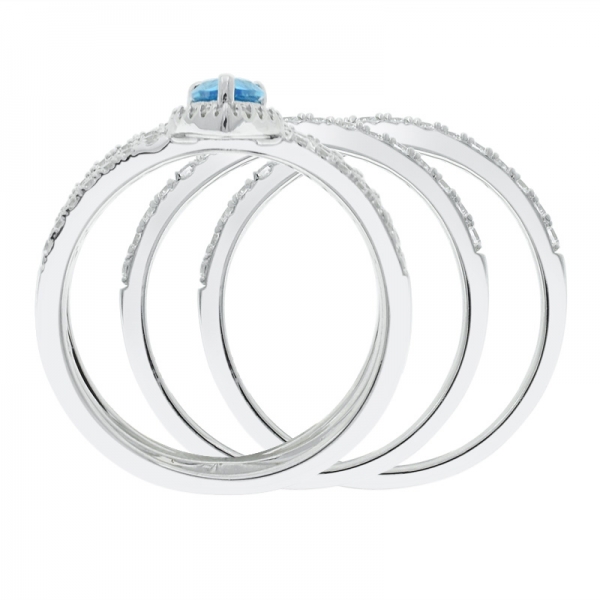 anello multi linea in argento 925 stile moda 