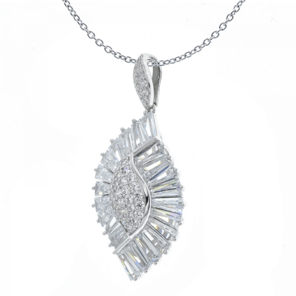 ciondolo baguette in argento sterling 925 all'ingrosso 