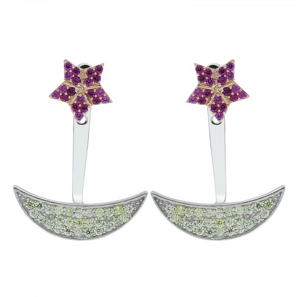 orecchini in argento 925 con fiori fantasia cina 