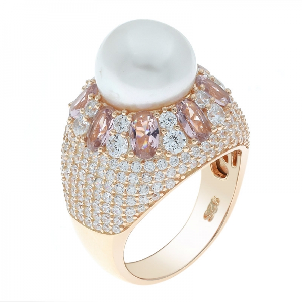 unico anello in argento 925 fatto a mano con perla meravigliosa 