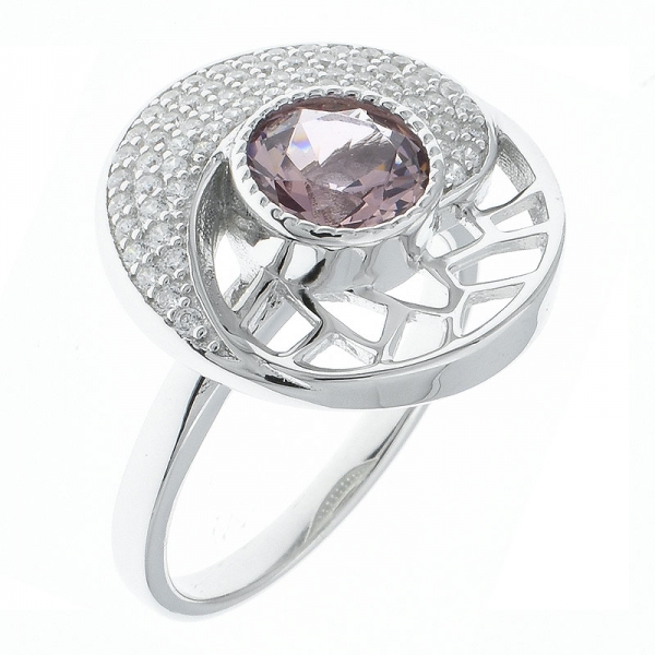 anello di gioielli in argento sterling da donna 