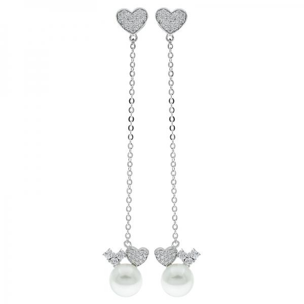 simpatici orecchini in argento sterling a forma di cuore in argento sterling 925 