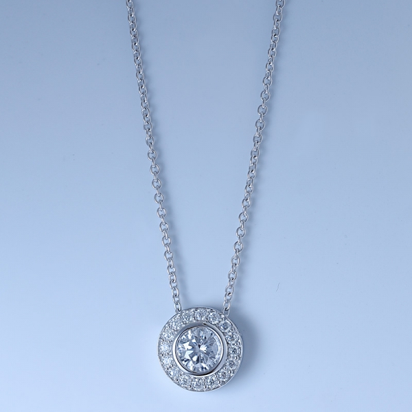 Collana di gioielli da sposa in argento sterling 925 
