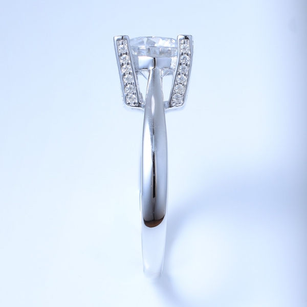 Gioielli da donna in argento 925 con solitario e anello solitario 