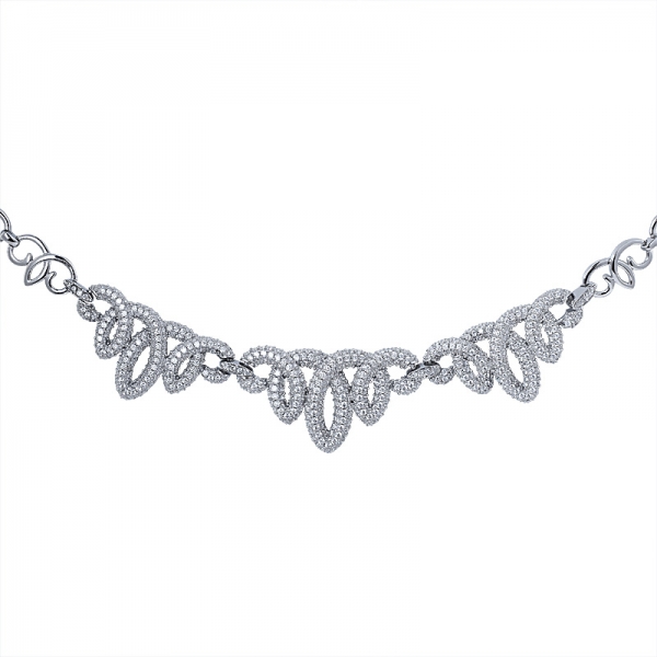 Fine jewelry sterling silver micro-inserti AAA bianco zircone cubico ala angelo cuore cz 925 collana in argento 
