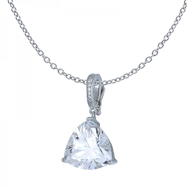 triangolo gioielli collana bianco cubi istruzione ciondolo in argento gioielli 