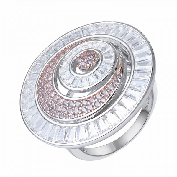 anello a fascia in argento sterling con taglio baguette realizzato in oro giallo smeraldo 
